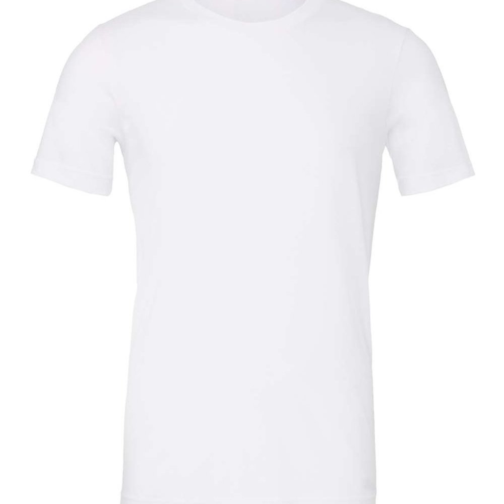 **BRAND NEW**  Plus Size Bella Canvas Solid White Blend Tshirt Wholesale